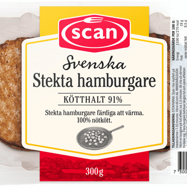 Scan lanserar lätt rätt för alla åldrar - hamburgare färdiga att värma